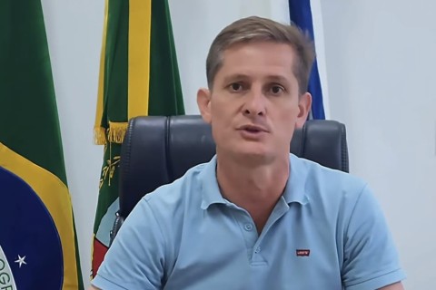 Prefeito de Jóia publica video nas redes sociais  manifestando preocupação com volume de chuvas