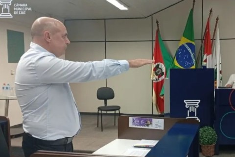 Jeferson Dalla Rosa toma posse na Câmara  de Vereadores de Ijuí