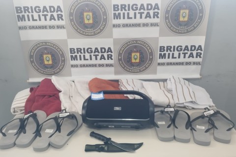 Brigada Militar prende homem em flagrante após ter cometido furto, em Ijuí